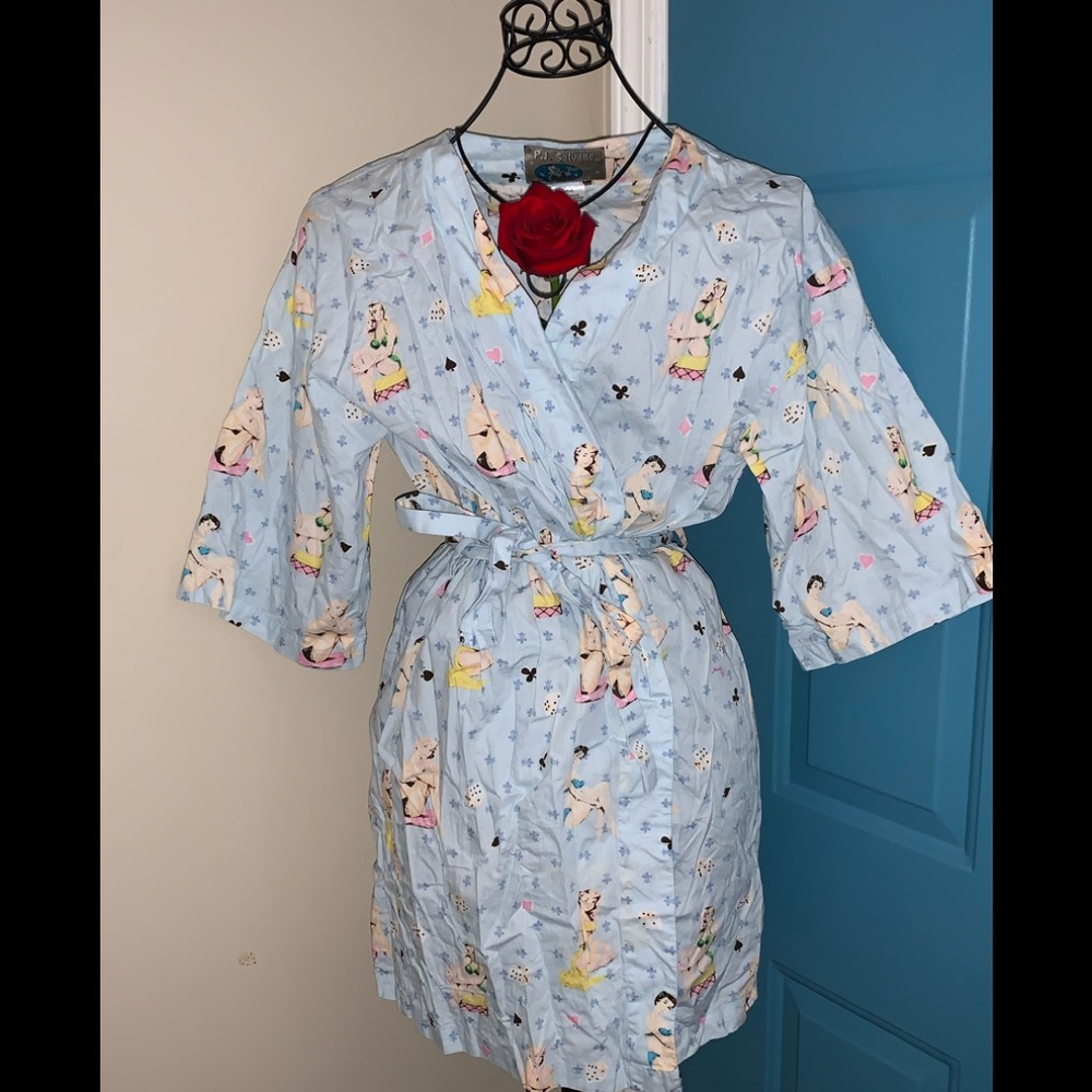 👘🌸💋 P.J. Salvage Kimono Style Wrap Robe 🌸💋👘